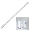 BASTONE TUBO PER TENDA DOCCIA VASCA 1 LATO ESTENSIBILE BIANCO Cm 125-220