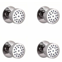 Hudson Reed Como Kit Doccia Con 4 X Idrogetti Rotondi - Ottone Solido Cromato - Ø53 X 63mm