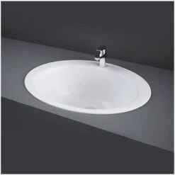 Lavabo Incasso Soprapiano L53 X P43,5 Cm Bianco Rak Modello Jessica