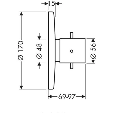 Hansgrohe Axor Starck Termostato 43 L/ Meno Da Incasso, Colorazione: Cromo - 10710000 - immagine 2