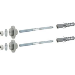 Fissaggi Per Lavandino Su Parete Piena Con Rondelle Regolabili, Viti 10x120 Mm E Tasselli 14x70 Mm, 2 Pezzi NOYON & THIEBAULT