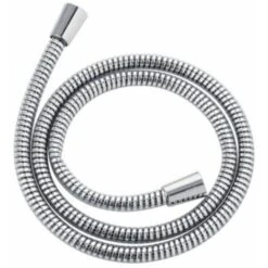 Tubo Doccia Flessibile In Pvc Cromato Laccio Doppia Aggraffatura FF Cm 200