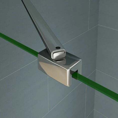 Box Doccia Walk In Parete Fissa Barra Stabilizzatrice Ad'angolo 45cm Cristallo Temperato Anticalcare 8 Mm 50x200cm - immagine 3