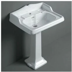 Simas Ar824 Arcade Lavabo Cm.66 Bianco Con Spalliera