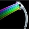 SOFFIONE DOCCIA CROMOTERAPIA MISCELATORE BRACCIO MULTICOLOR LED 7 COLORI