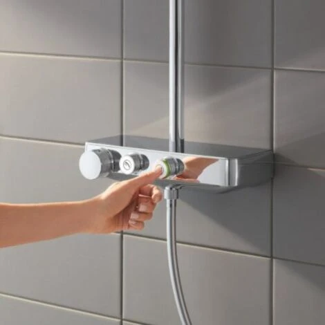 Grohe Euphoria SmartControl System 260 Mono, Sistema Doccia Con Miscelatore Termostatico, Montaggio A Parete, Cromato - 26509000 - immagine 2