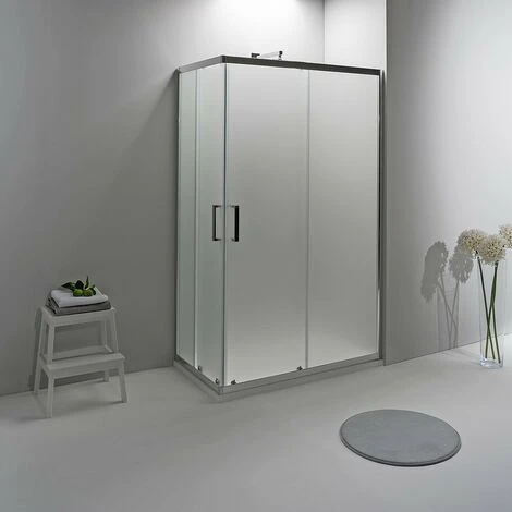 BOX DOCCIA ELITE ANGOLARE 70x100 CM SCORREVOLE OPACO - immagine 3