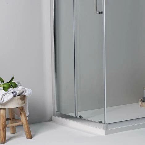 BOX DOCCIA ELITE ANGOLARE 70x100 CM SCORREVOLE TRASPARENTE - immagine 5