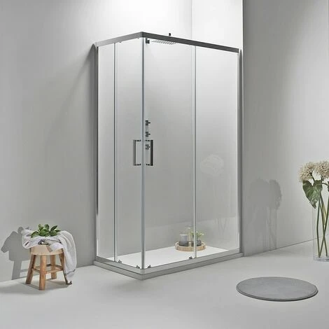 BOX DOCCIA ELITE ANGOLARE 70x90 CM SCORREVOLE TRASPARENTE - immagine 3