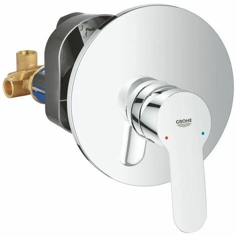 OFFERTA - Miscelatore Monocomando Per Doccia Grohe BauEdge 29078000 Corpo Incasso