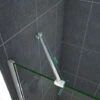 Barra Stabilizzatrice Cromo Lucido Da 45 Cm Installabile Angolarmente Con Due Teste Girevoli Per Box Doccia Walk In Parete Fissa Vetro Da 6-8 Mm