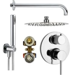 Composizione Doccia Completo Modello Tondo Piralla Essenza 0ES00999A20 Cromo