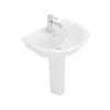 Lavabo Sospeso 60x48,5 Cm In Ceramica Serie Oxford Bianco Lucido - Standard