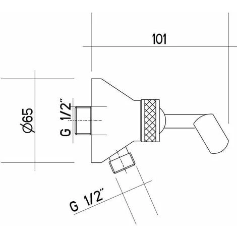 Kit Doccia Termostatico In Colore Cromo Gattoni Orta KT105/27C0.OLD Cromo - immagine 3
