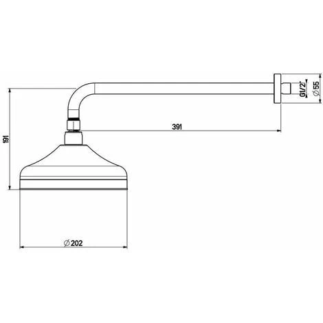 Kit Doccia Termostatico In Colore Cromo Gattoni Orta KT105/27C0.OLD Cromo - immagine 4