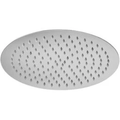Soffione Doccia Slim Tondo Diametro 20 Cm In Acciaio Cromato