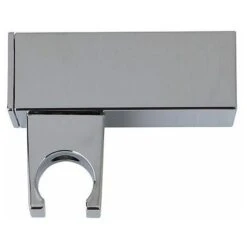 SUPPORTO PER DOCCETTA A MURO SQUADRATO IN ABS CROMATO