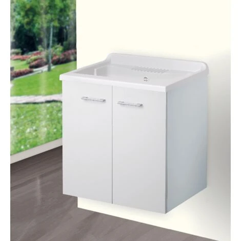 Lavatoio Sospeso 60x50 Con Doppia Anta - immagine 2