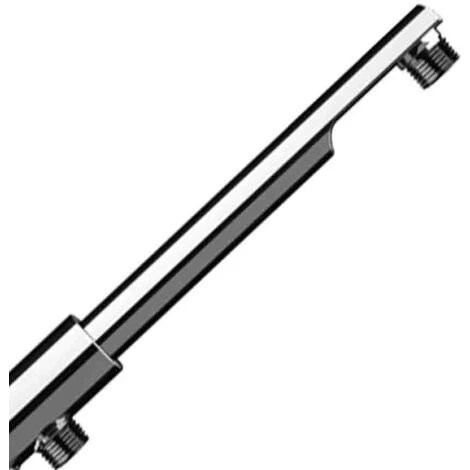 Braccio Doccia Minimal In Ottone Cromato 40 Cm Con Deviatore - immagine 2