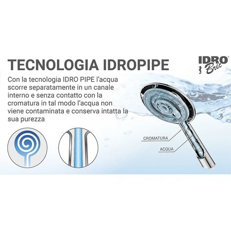 Saliscendi Serie Minu Con Doccino A Tre Getti E Regolazione Altezza - immagine 3