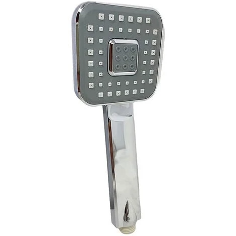 Soffione Con Tubo Flessibile Da 1,8 Metri Doccetta Multi Getto A Mano Telefono Supporto Per Muro 59167 - immagine 2