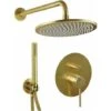 Set Doccia In Colore Oro Spazzolato Gattoni Easy 1490/PDSG Oro Spazzolato