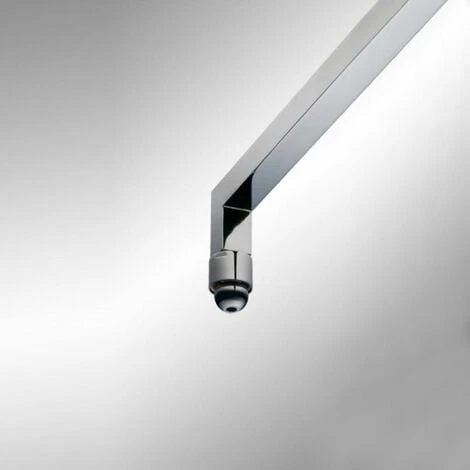 BRACCIO DOCCIA QUADRATO PER SOFFIONE IN OTTONE CROMATO - immagine 2