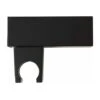 SUPPORTO PER MANOPOLA DOCCIA A PARETE SQUADRATO NERO OPACO