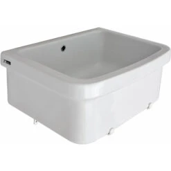 Vasca Lavatoio/pilozzo 60x45 In Ceramica Con Sifoneria