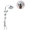 Trade Shop - Colonna Doccia Saliscendi Miscelatore Cromato Rubinetto Soffione 69125 Bagno