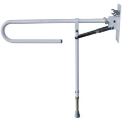 Maniglione Bagno Impugnatura Doppia Removibile Sicurezza Regolabile In Altezza Alluminio Mobiclinic