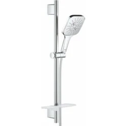 Grohe Rainshower SmartActive Cube - Set Doccetta 130 9,5 L/min, 3 Getti, Asta 600 Mm E Flessibile, Cromo 26584000