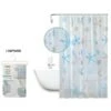 Trade Shop - Tenda Doccia Antimuffa Impermeabile 180 X 200cm Anelli Bagno Stelle Marine 59805