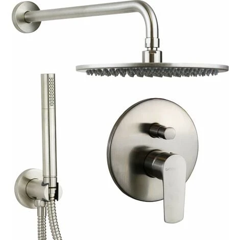 Kit Doccia Completo Colore Acciaio Spazzolato Gattoni Avio AV715/PDNS Acciaio Spazzolato