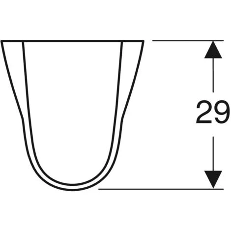 Geberit/Pozzi-Ginori - Semicolonna Per Lavabo In Ceramica - Serie: Colibrì - immagine 2
