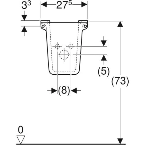 Geberit/Pozzi-Ginori - Semicolonna Per Lavabo In Ceramica - Serie: Colibrì - immagine 4