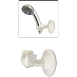 Supporto Per Soffione Doccia Con Ventosa Da Parete Staffa Regolabile Snodabile Porta Doccetta Fissaggio A Muro