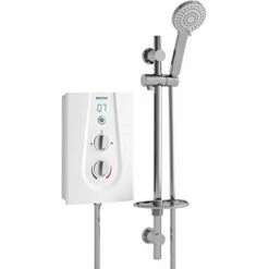 JOYT385 8,5 KW, Bristan Joy-Doccia Elettrica Termostatica 3, Colore: Bianco
