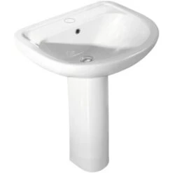 Azzurra - Lavabo Porcellana Bianco 65 Cm - Serie: Diana (Senza Colonna)