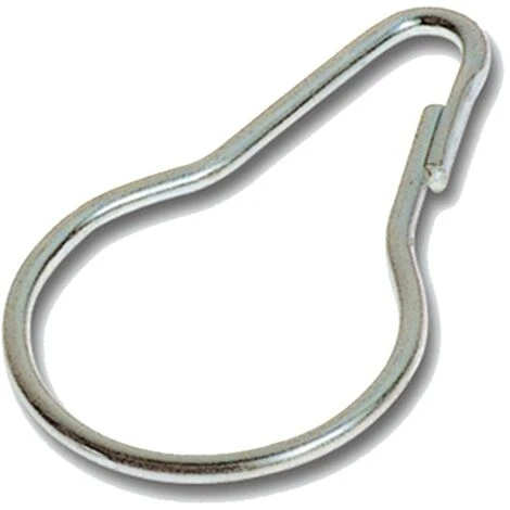 GANCI PER TENDA DOCCIA Ø Mm. 24,5 Piccolo - Cf.100 Pezzi MINUTEX SRL