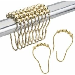 HIASDFLS Confezione Da 12 Anelli Per Tende Da Doccia In Acciaio Inossidabile E Anelli Per Tende Da Doccia Anticorrosione