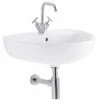 POZZI-GINORI Colibri'2 Lavabo 1/3 Fori A Colonna 55x42 Bianco Codice Prod: 63050000