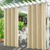 Tende Per Esterni, Tenda Per Pergola Impermeabile, Tenda Per Parasole Per Esterni Per Balcone, Patio, Portico, Pergola, Gazebo (132 X 213 Cm, Beige)