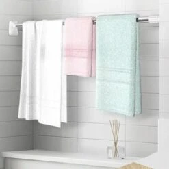 Bastone Asta Tenda Doccia Barra Telescopica Da 90 A 160cm In Acciaio Art.59797