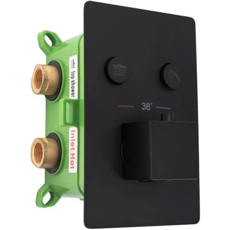 Set Doccia Da Incasso Rea FENIX DAVIS BLACK +BOX - immagine 2