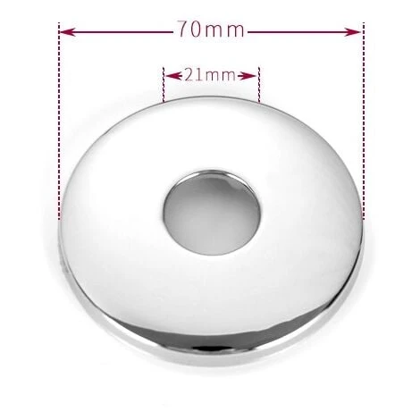 MINKUROW 21 Mm Morsetto In Acciaio Cromato Coperchio Foro Valvola Bocchetta 8 Mm Dimensioni (10 Pezzi) - immagine 3