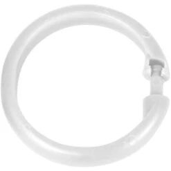 Wenko Anelli Per Tenda Da Doccia, PVC, Bianco, 0 X 6 X 6 Cm