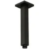 Braccio Doccia A Soffitto Nero Da 20cm