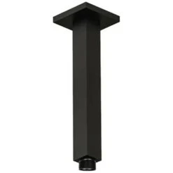 Braccio Doccia A Soffitto Nero Da 20cm