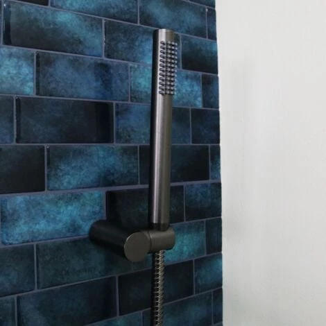 Porta Doccia Combinato Luisa Gun Métal 3 Pezzi - immagine 2